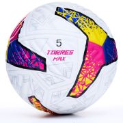 Мяч футб. TORRES MAX, F323425, р.5, ПУ, 4 сл, 12 п, термосшивка, белый-мультиколор