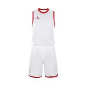 Форма баск. взросл. KELME, 8252LB1006-107-3XL, р.3XL, 100% полиэстер, бело-красный