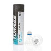 Воланы для бадминтона TORRES 80 (ПВХ), BD23107, уп.6шт.белый, сред.скор.