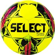 Мяч футзал. SELECT Futsal Attack V22, 1073460559, р.4, 32п, ПУ, руч.сш, желто-зелено-розовый