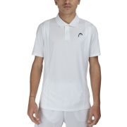 Поло мужское HEAD Club 25 Tech Polo Shirt M 811715-WH-L, р.L, полиэстер, белый