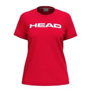 Футболка женская HEAD Club Original T-Shirt W 814845-RD-L, р.L, хлопок, полиэстер, эластан, красный