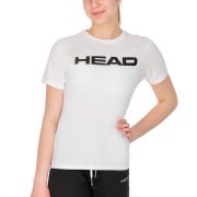 Футболка женская HEAD Club Original T-Shirt W 814845-WH-S, р.S, полиэстер, хлопок, эластан, белый